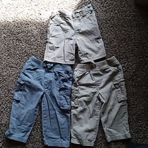 Children's 18mo clothing. 2 pants, 1 shorts